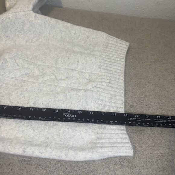 Woolland Norway Solsiden Knitted Sweater Wool 1/2 Zip Gray Washable Kids 12-14 - Picture 6 of 8